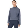 On Running Women's Crew Neck 2 On Running Women's Crew Neck -Sports Shoe Store Small PNG SS21 Crewneck Dark W Pack Shot 1
